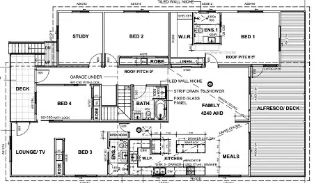 A Floor plan of our recently completed home