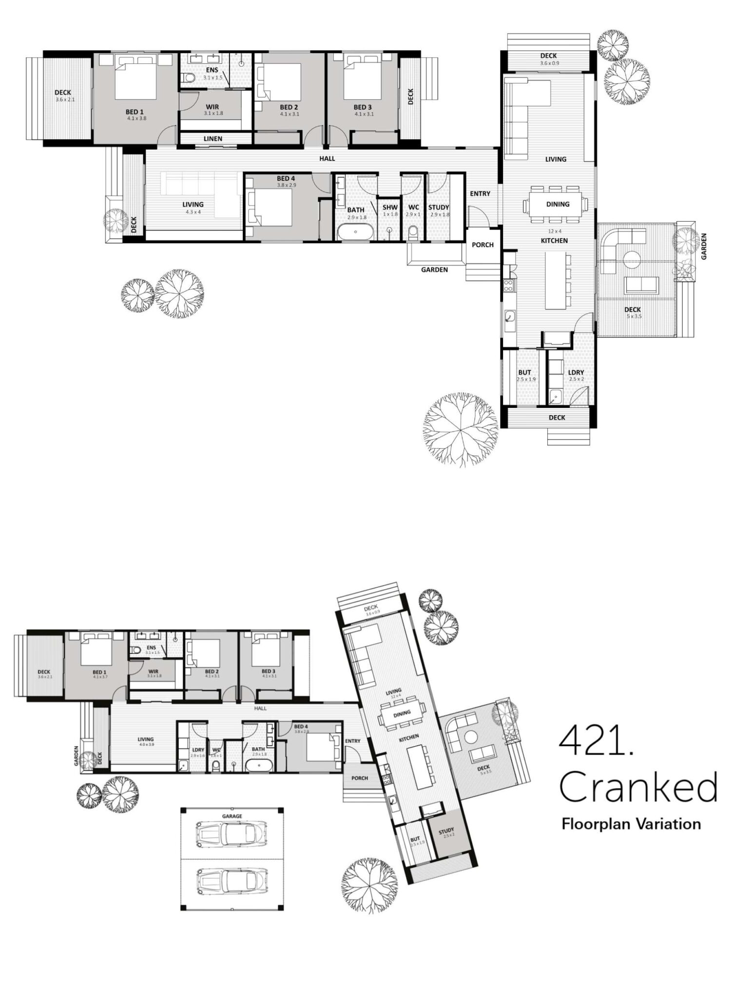Hotham floorplan two variation